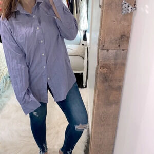 Polo by Ralph Lauren blue label luxury twill button-down shirt, size large